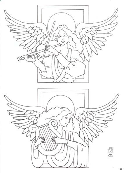 Трафареты шаблоны Ангелов для вырезания