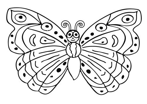 Трафареты шаблоны бабочки для вырезания