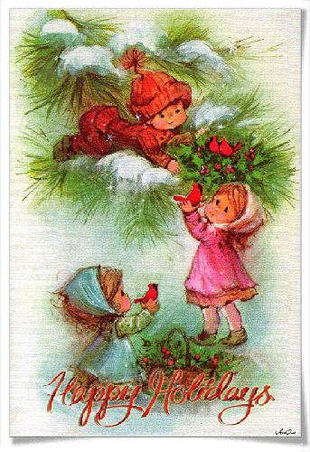 С английскими надписями Happy Holidays открытки картинки бесплатно