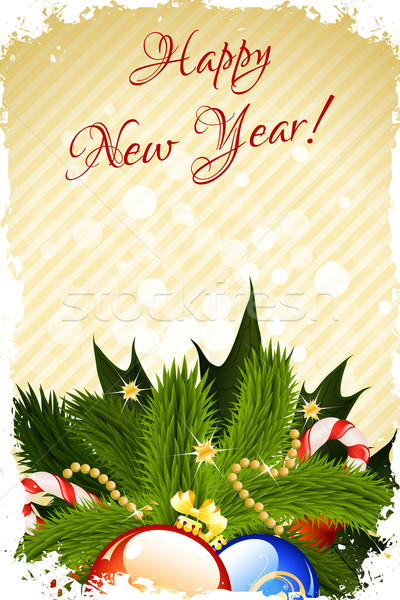 С английскими надписями Happy New Year открытки картинки бесплатно