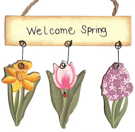 Открытки и картинки с надписями Welcome spring бесплатно