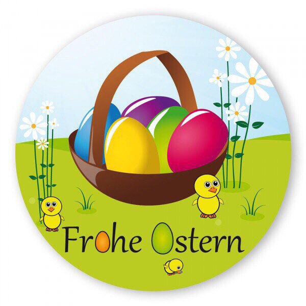 Картинки и открытки Frohe Ostern скачать